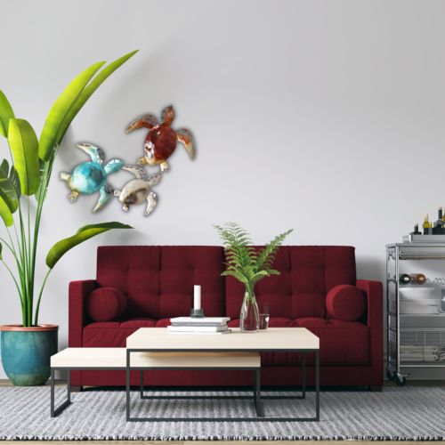 Customer photo review of Metal Wall Art 83x58 TURTLES