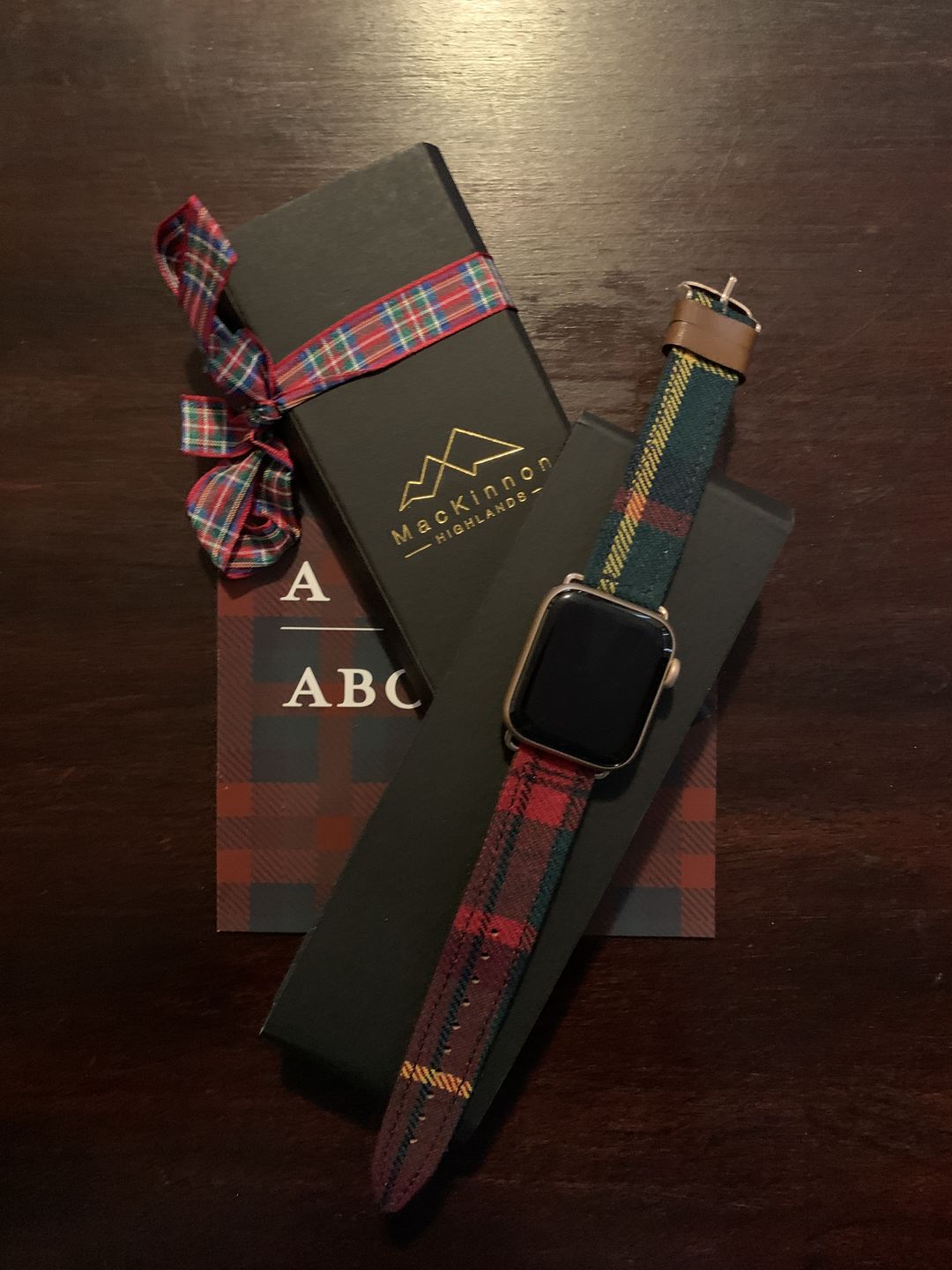 Customer photo review of Custom Tartan Apple Watch Straps