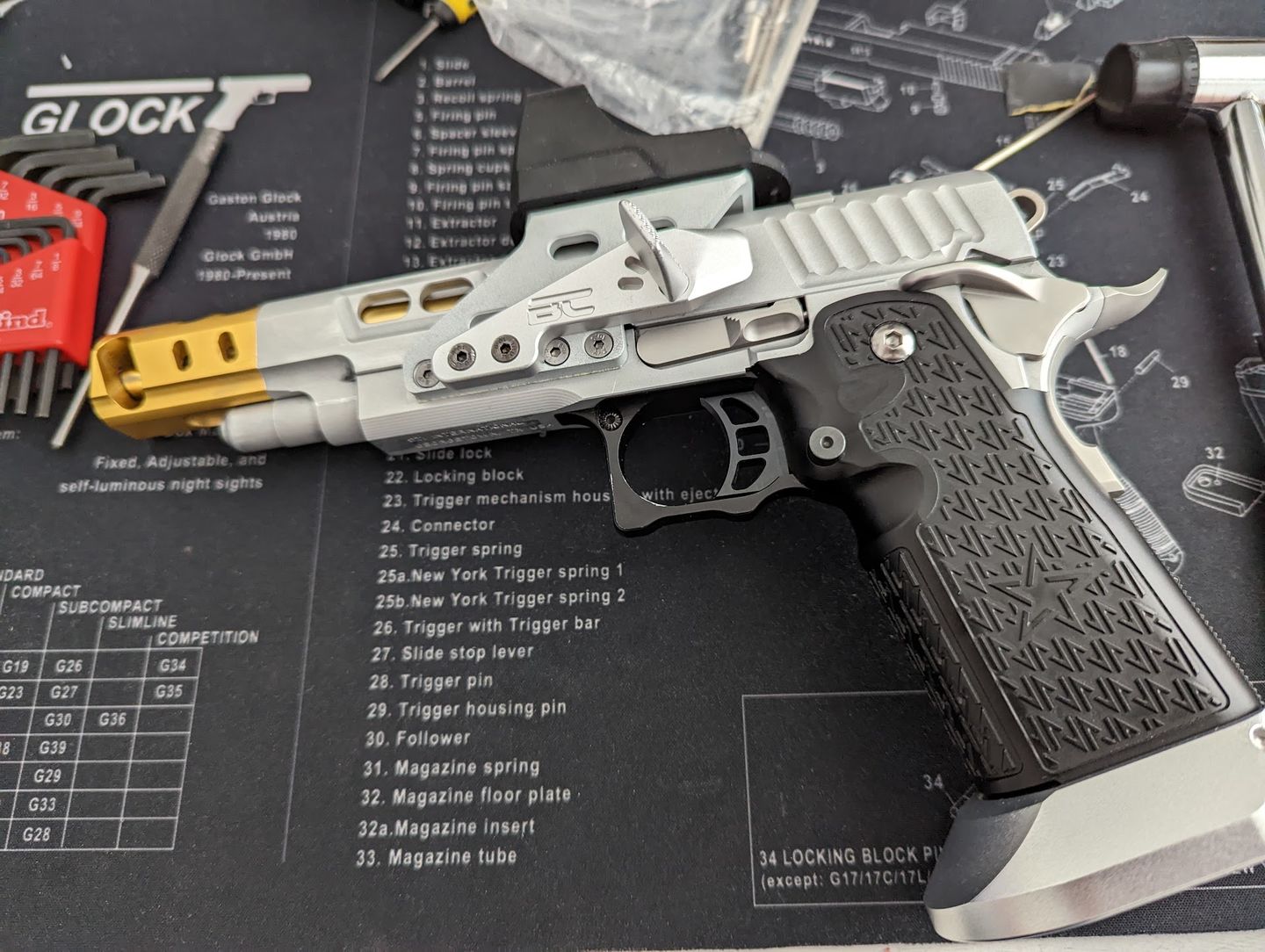 Customer photo review of 1911/STI 2011 Staccato | Adjustable Thumbrest