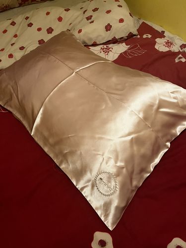 Customer photo review of Luxurious Silk Sleep Companion