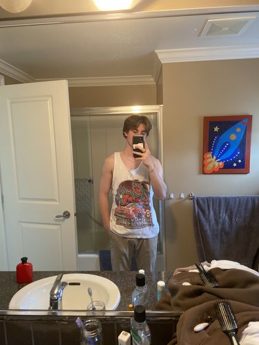 Customer photo review of Vintage Dale Earnhardt Jr Nascar Tank Top Size Large