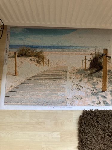 Customer photo review of 5D Diamond Painting Weg zum Strand