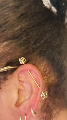 Customer photo review of Rose Flower Industrial Barbell