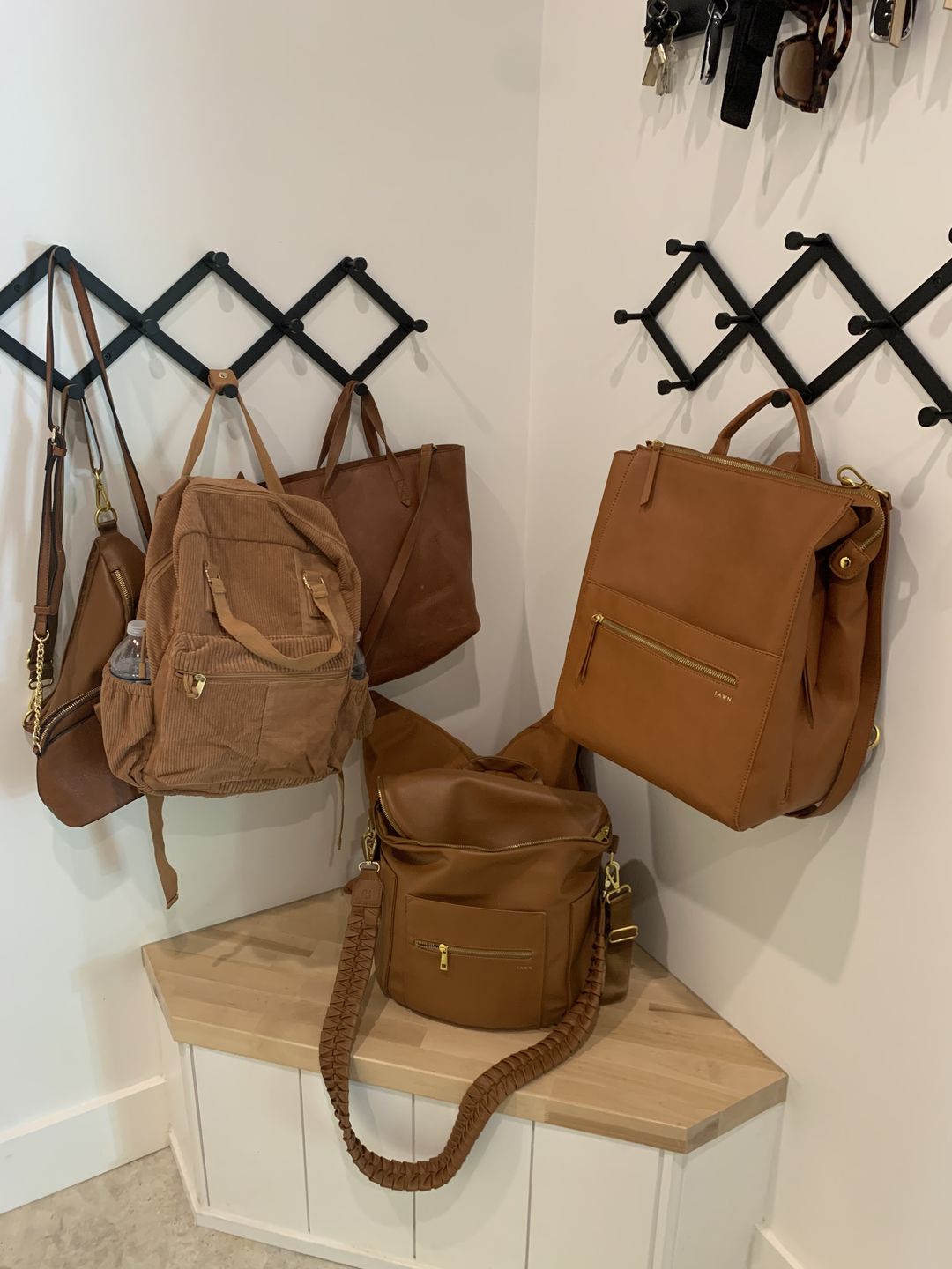 Customer photo review of The Square Diaper Bag - Brown