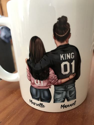 Customer photo review of Couple (homme et femme) - Mug personnalisée