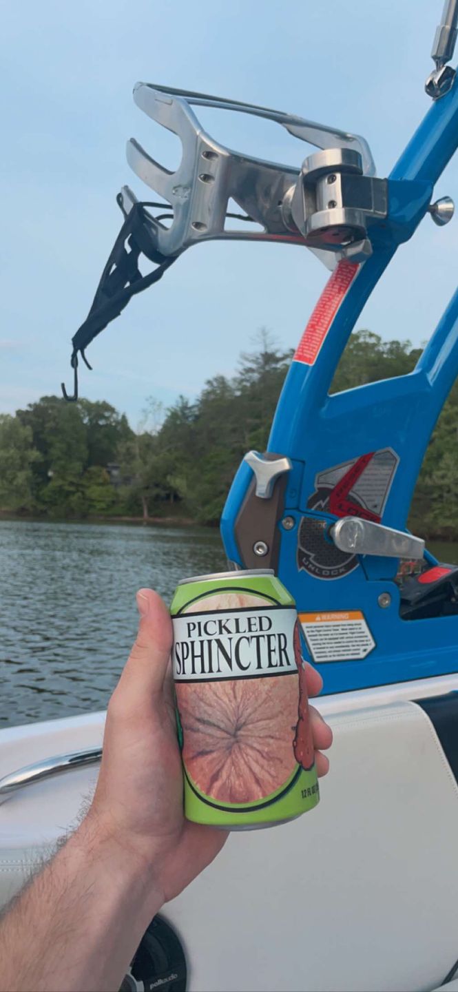 Customer photo review of Pickled Sphincter Beersy Silicone Sleeve Hide-a-Beer Can Cooler (SHIPS LATE APRIL)