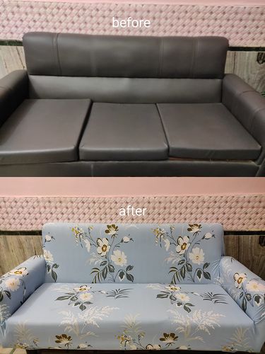 Customer photo review of Elastic Couch Cover