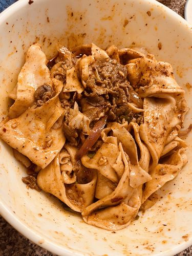 Customer photo review of [N1] Spicy Cumin Lamb Hand-Ripped Noodles Meal Kit (4 Servings)