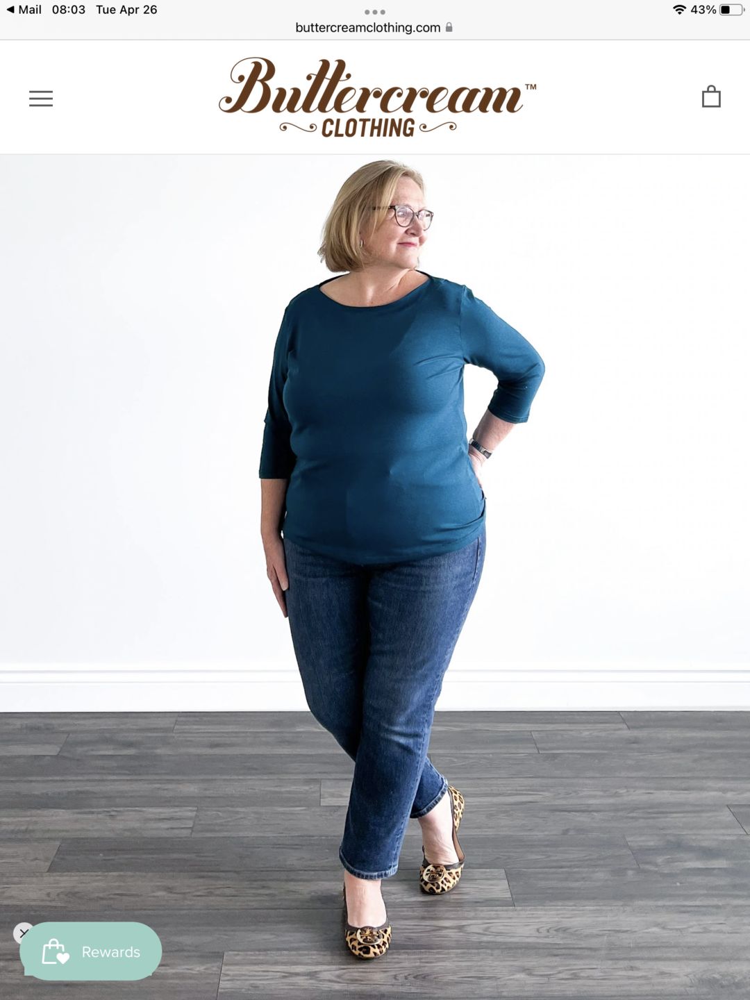 Customer photo review of *Freshly Baked* Boatneck Top