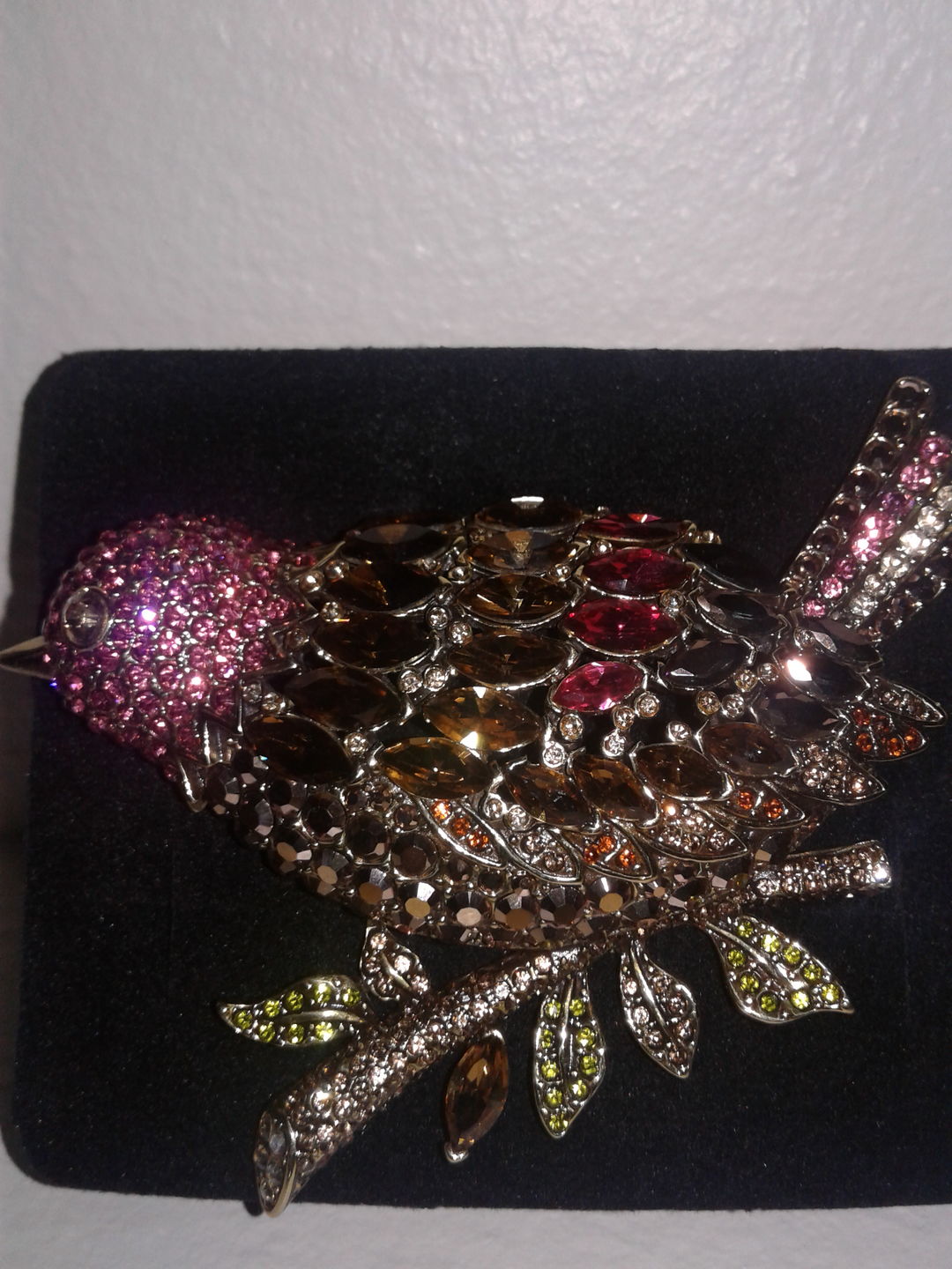 Customer photo review of HEIDI DAUS® "Marquis" Crystal Bird Pin