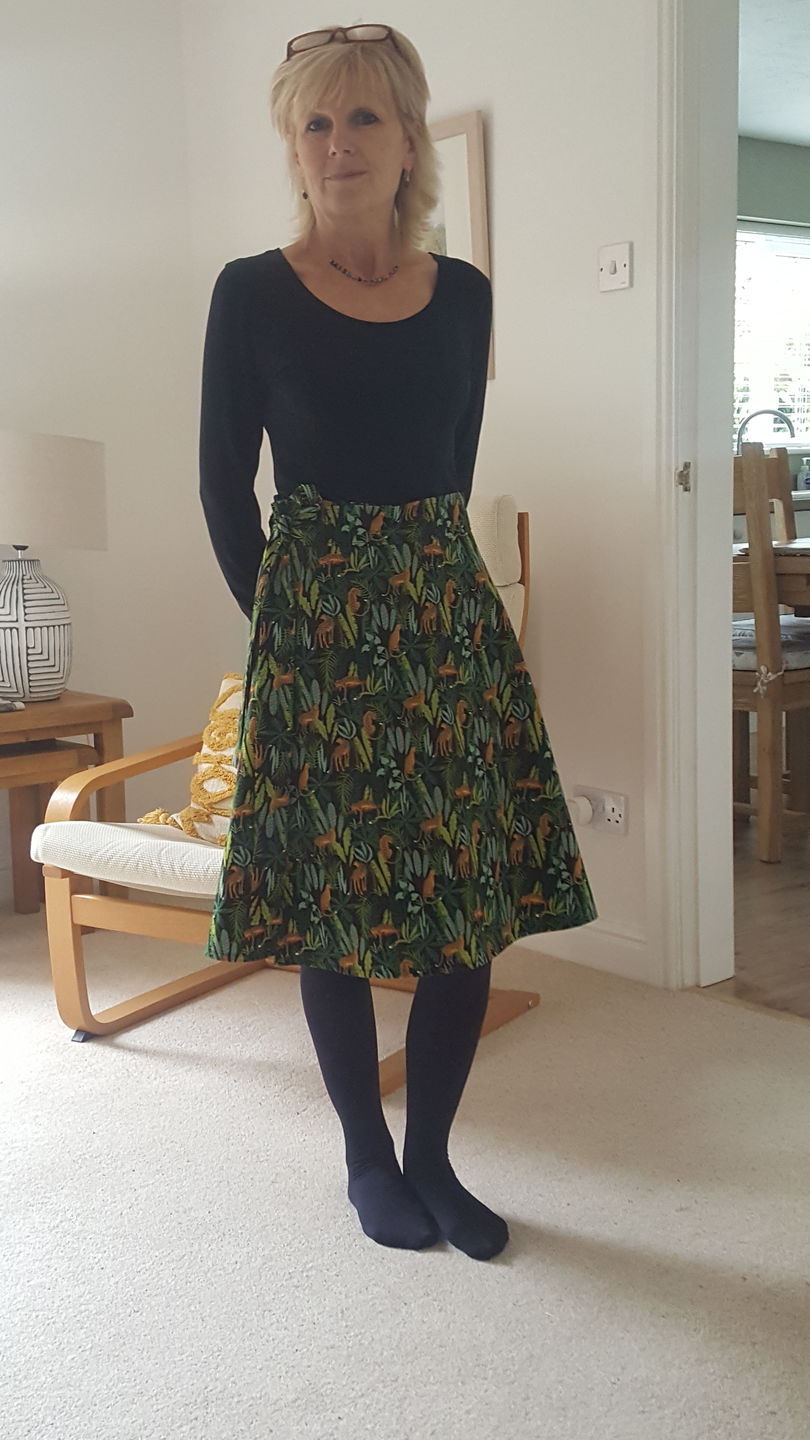 Customer photo review of Jungle Leopards Rose & Hubble Cotton Poplin Fabric