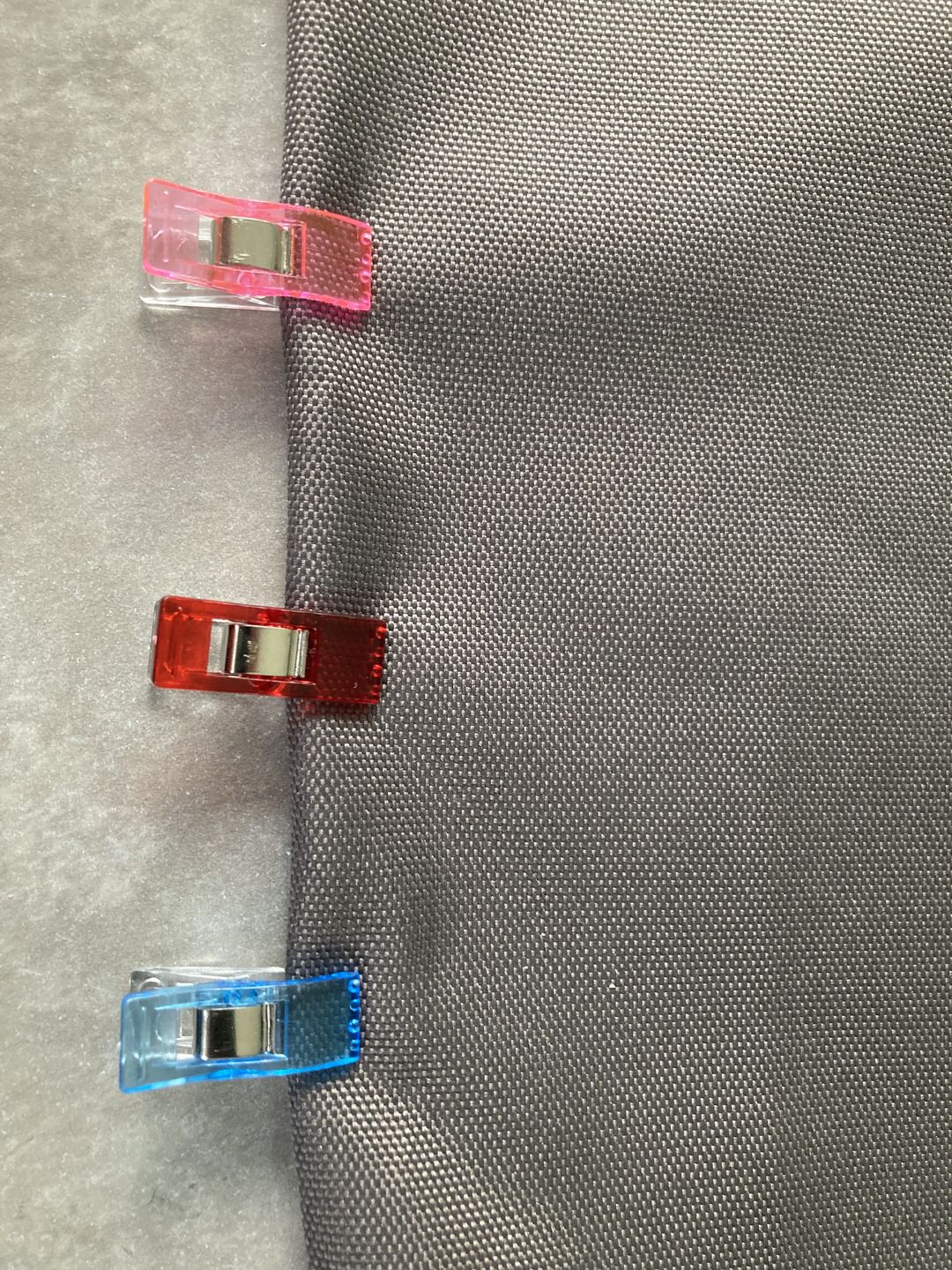 Customer photo review of Multicolour Fabric Sewing Clips - Pack of 20