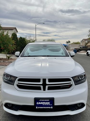 Customer photo review of Stormtrooper Car Sunshade Custom Car Windshield Accessories