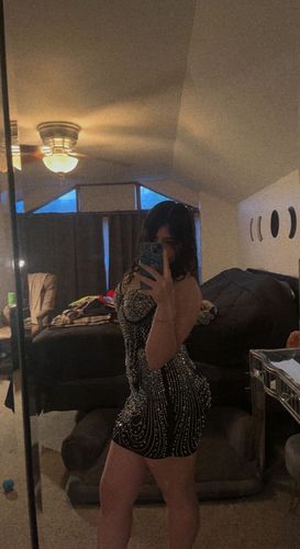 Customer photo review of Desire Crystal Dress (BLACK)
