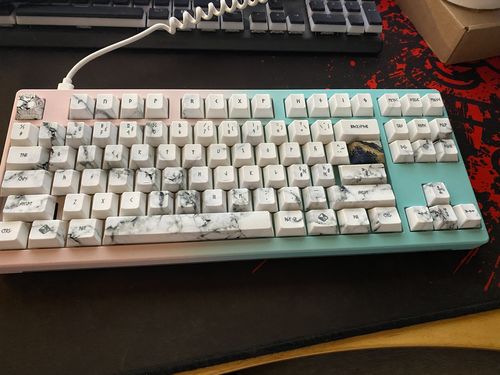 Customer photo review of IDOBAO ID87V2 75% CHARM BLUE KEYBOARD KIT LIMITED EDITION(100 UNIT)