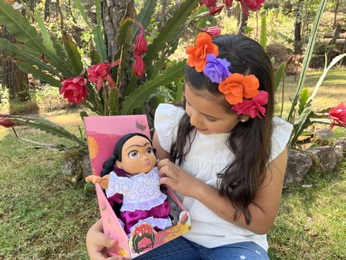Customer photo review of Fridita Linda: Baby Frida Kahlo Doll l Rosa