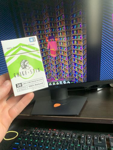 Customer photo review of Chief Stix CBG + CBD Regular Smokes (20ct/pack)