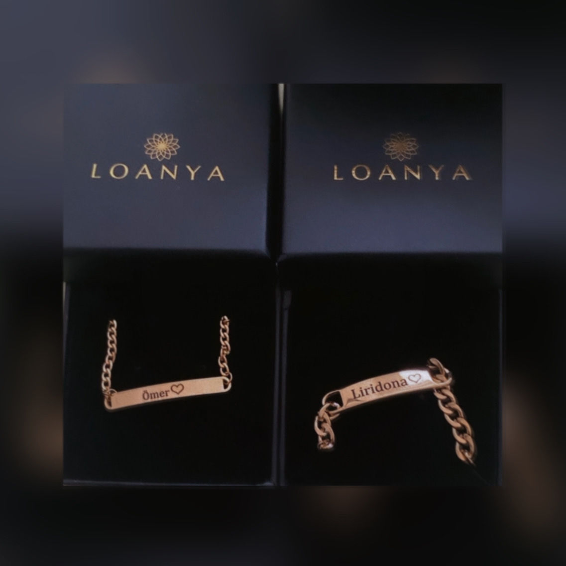Customer photo review of LOANYA Pärchen-Armband Set