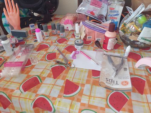 Customer photo review of Practi Kit para Uñas Acrílicas MC Nails