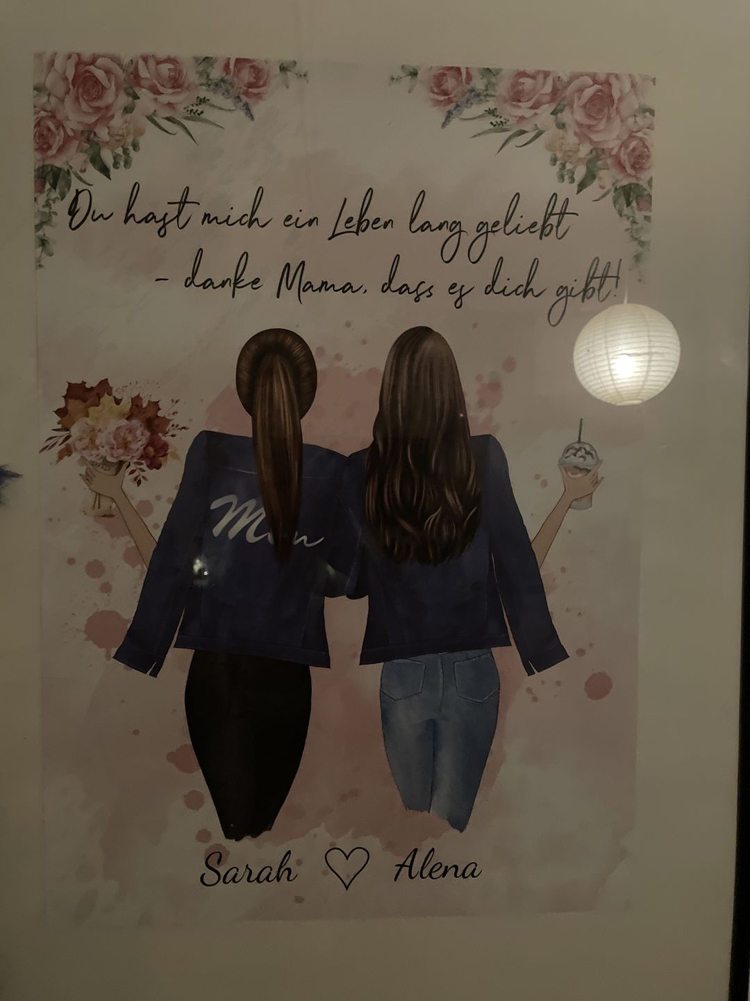 Customer photo review of Mutter & Tochter - Personalisiertes Poster
