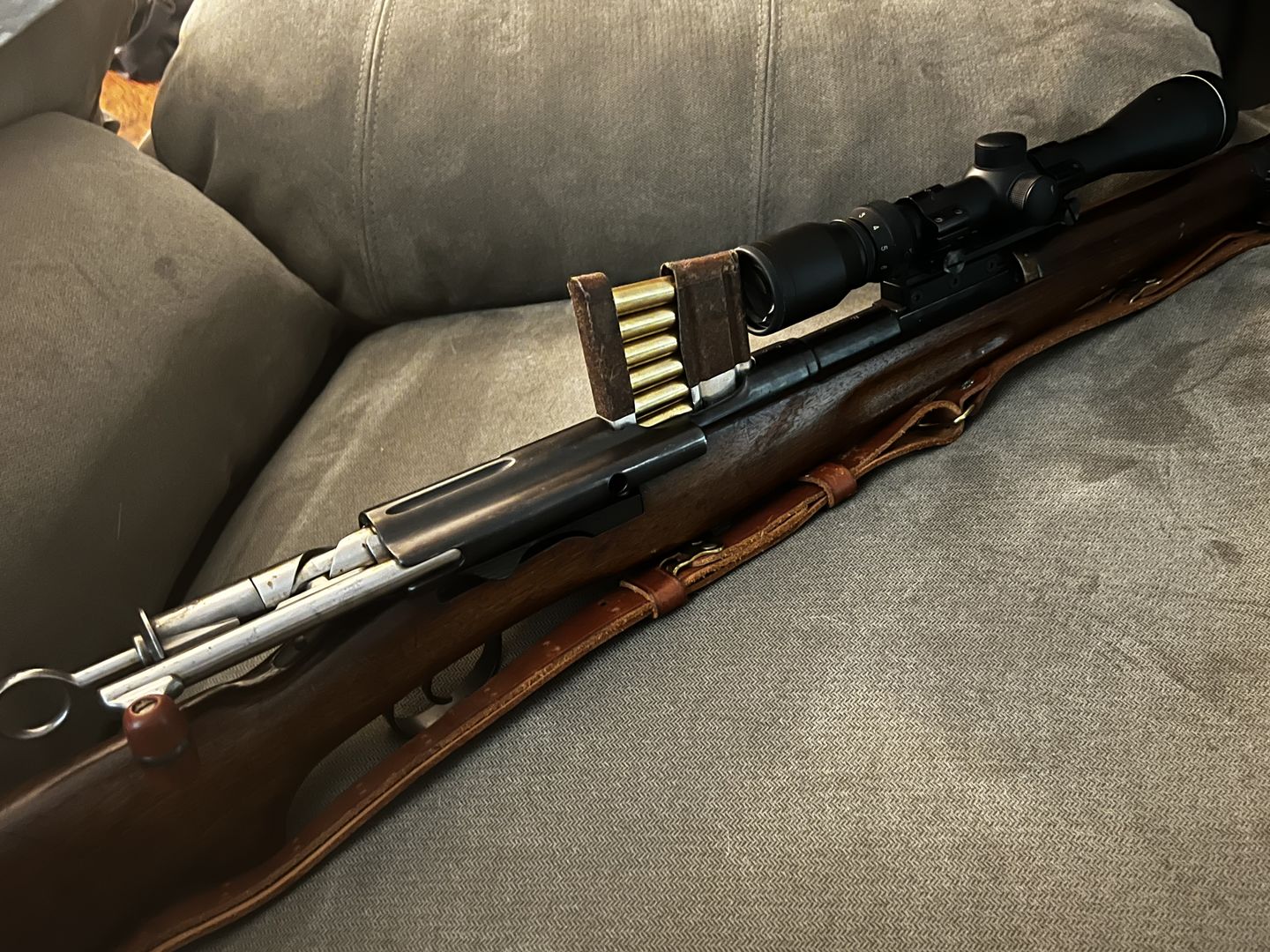 Customer photo review of Swiss Schmidt–Rubin 1911, K11, 96/11 NDT Scout Mount for Long Eye Relief Scopes