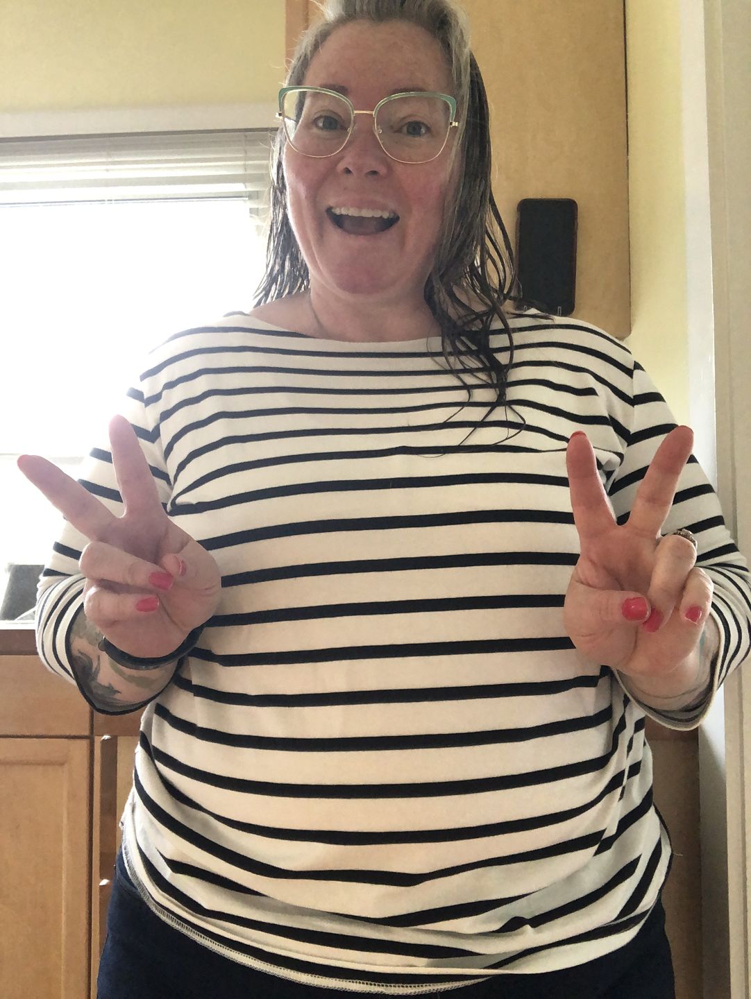 Customer photo review of *Freshly Baked* Boatneck Top