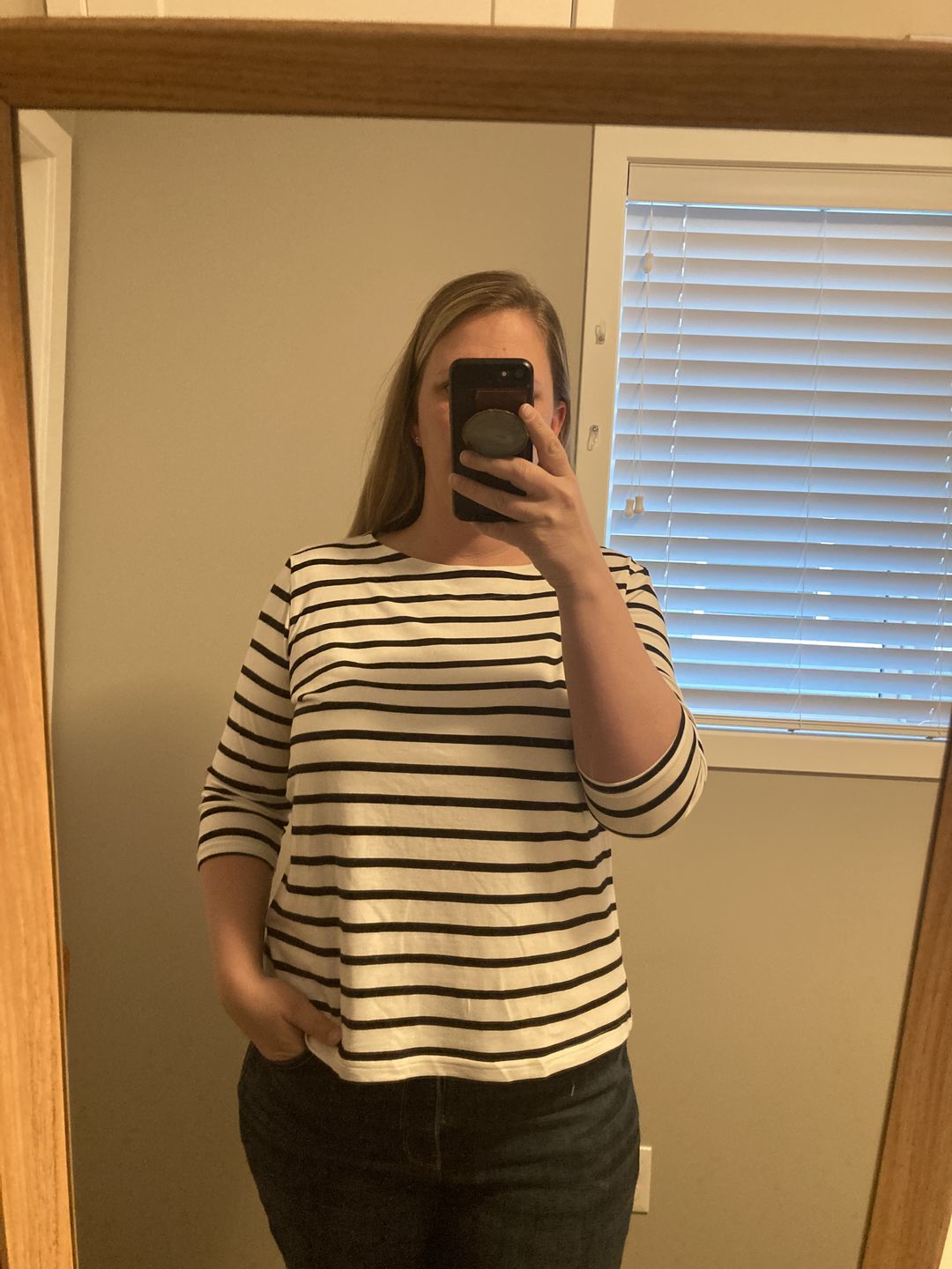 Customer photo review of *Freshly Baked* Boatneck Top
