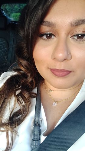 Customer photo review of Moonstone Gemstone Necklace