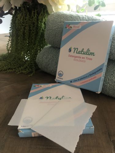 Customer photo review of Eco-Tiras de Detergente 40 lavados Natulim