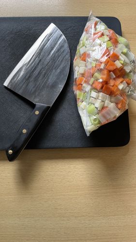 Customer photo review of Handgeschmiedetes Kochmesser - Serbian Style Black