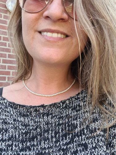 Customer photo review of ICE BREAKER. - 3MM 18K GOLD