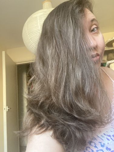 Customer photo review of Keratin Therapy Shampoo