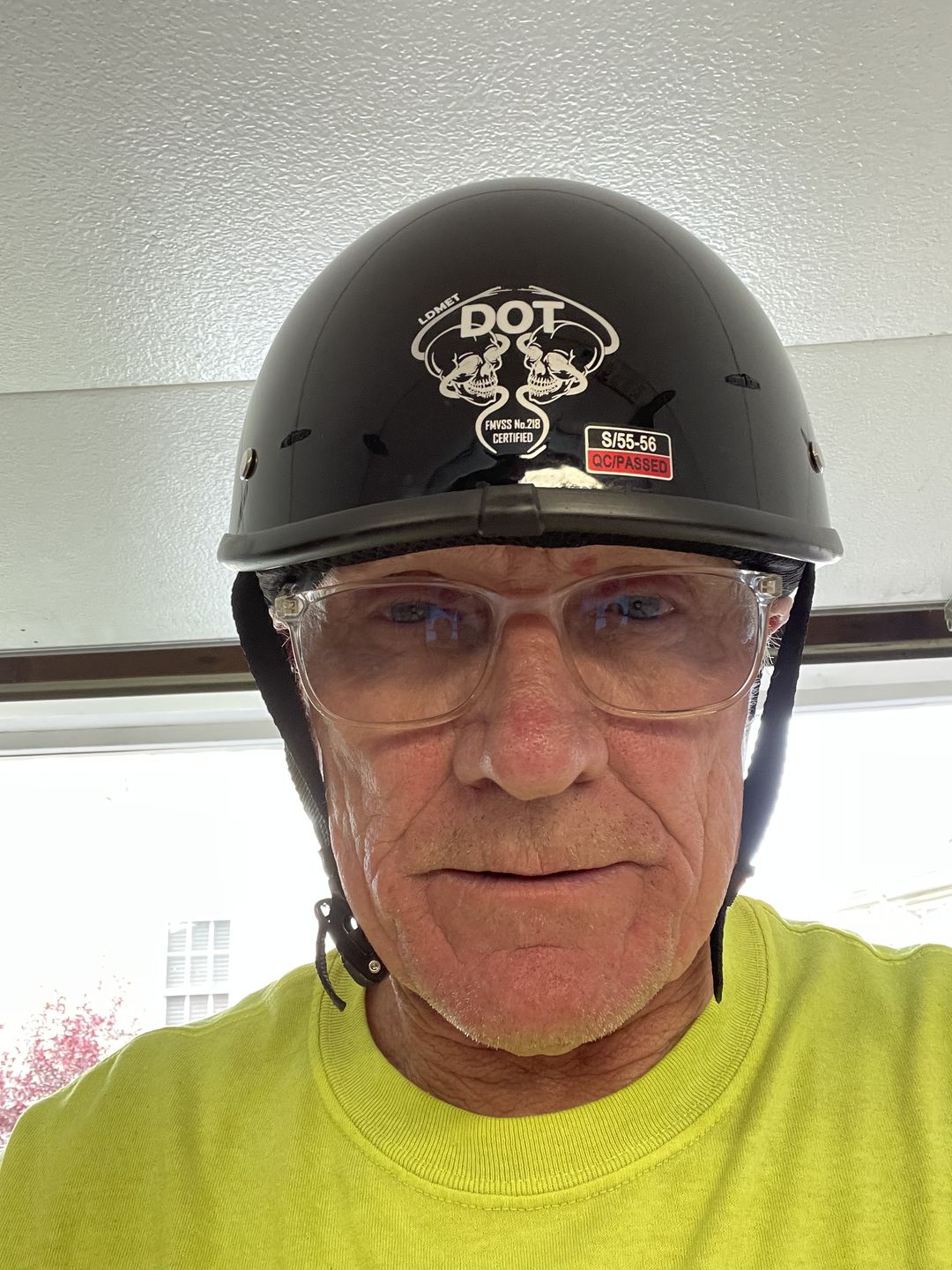 Customer photo review of Smallest SOA Half Helmet