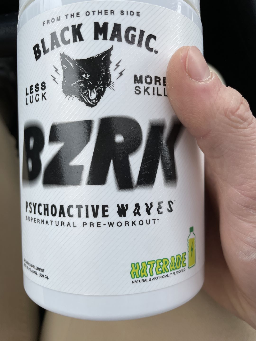 Customer photo review of BZRK Psychoactive Waves Pre-Workout
