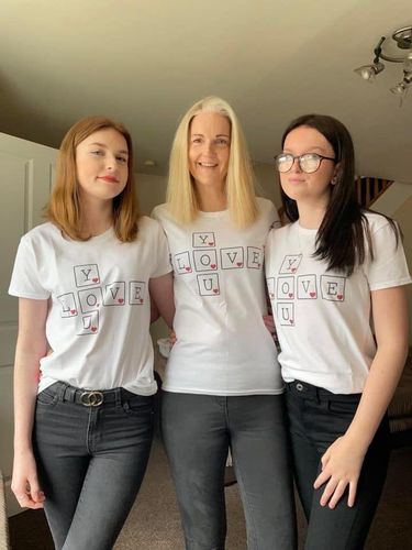 Customer photo review of Love You Tile Heart T-Shirt