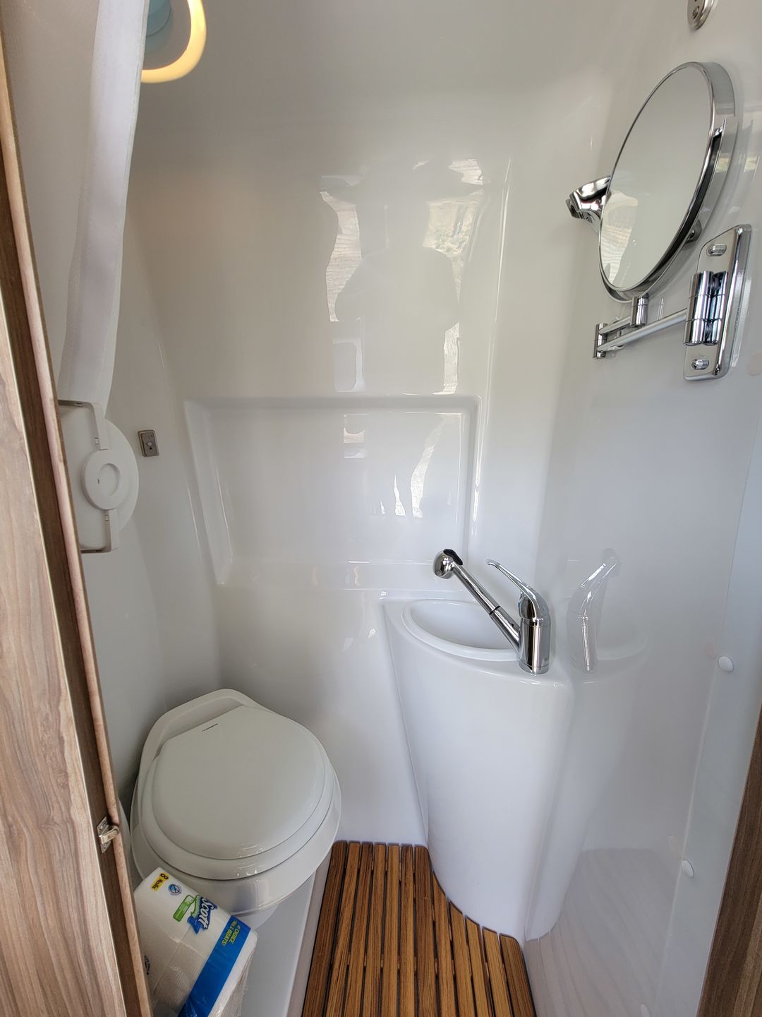 Customer photo review of Interstate 19 Teak Shower Mat