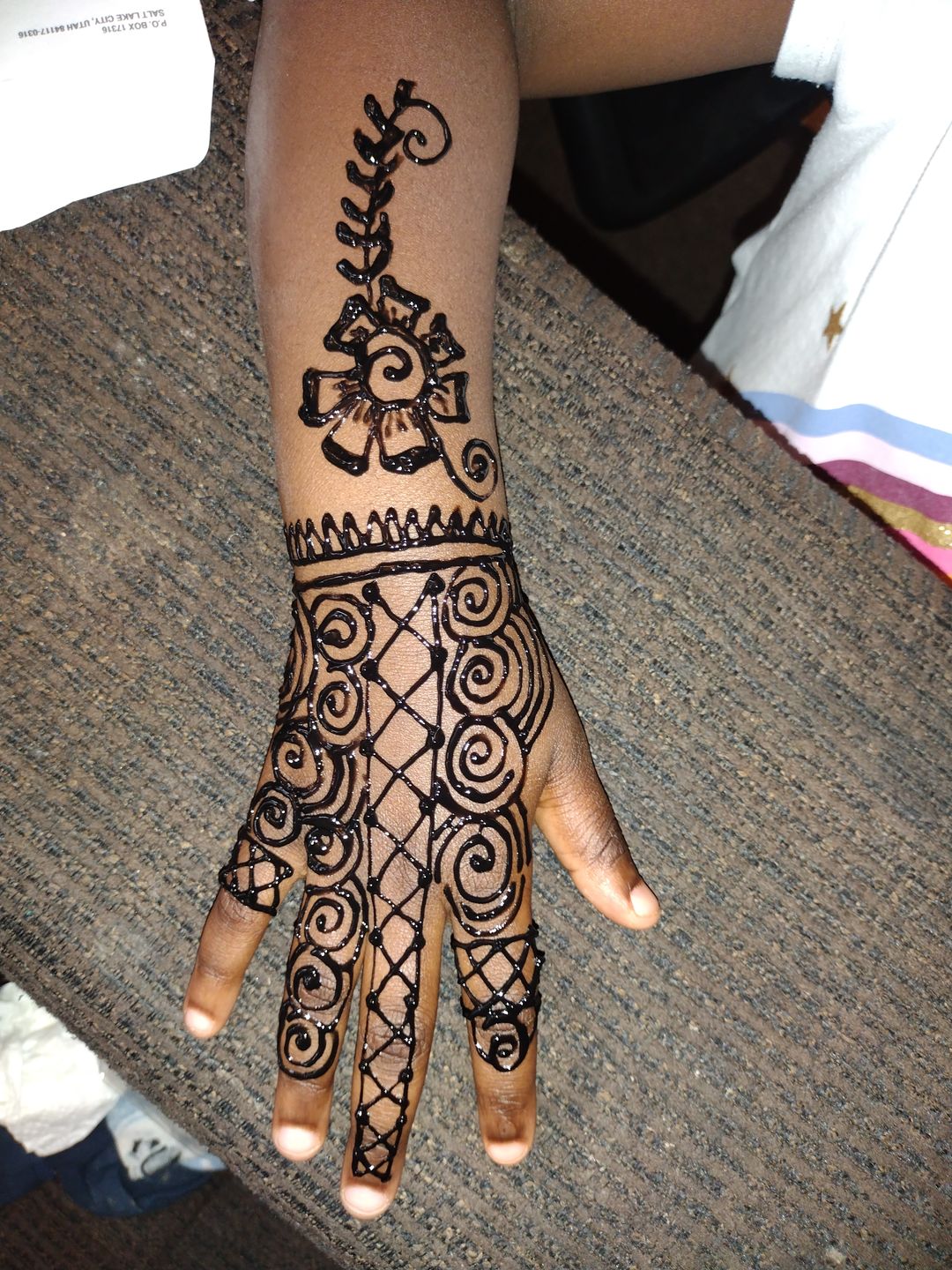 Customer photo review of 1 oz. Jagua tattoo gel combo kit