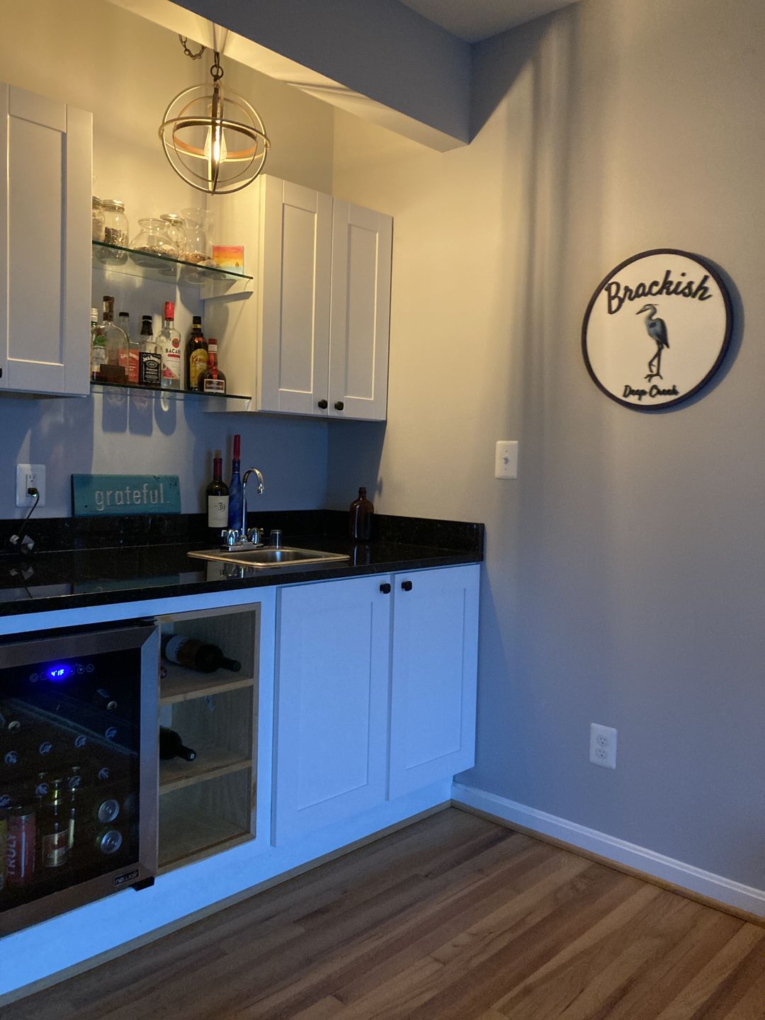 Customer photo review of Custom 3D Round Business Logo Wood Sign