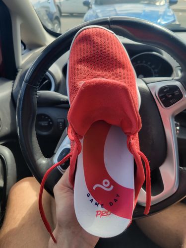 Customer photo review of Game Day Pro Insoles