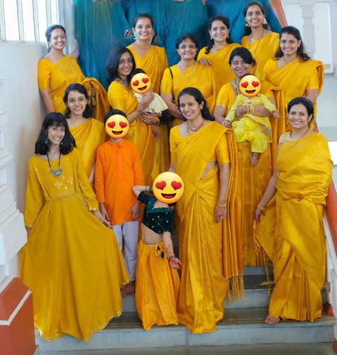 Customer photo review of SUNNY YELLOW KANJIVARAM ZARI SILK SAREE
