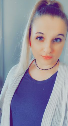 Customer photo review of Onyx Goddess Necklace