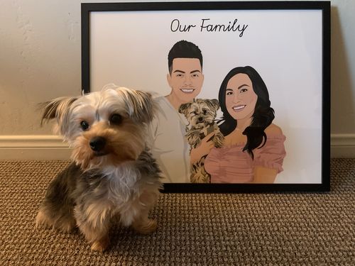 Customer photo review of Custom Fur-mily Portrait