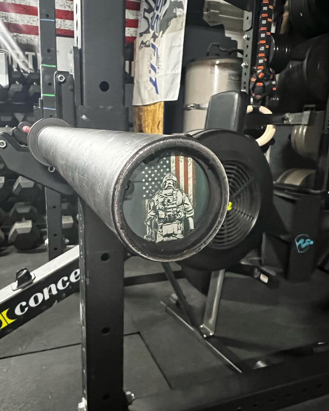 Customer photo review of Spirit of the American Warrior Barbell End Cap
