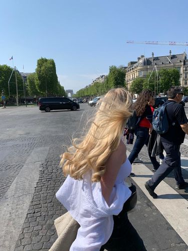 Customer photo review of Midi Waffle Bluse - Weiß