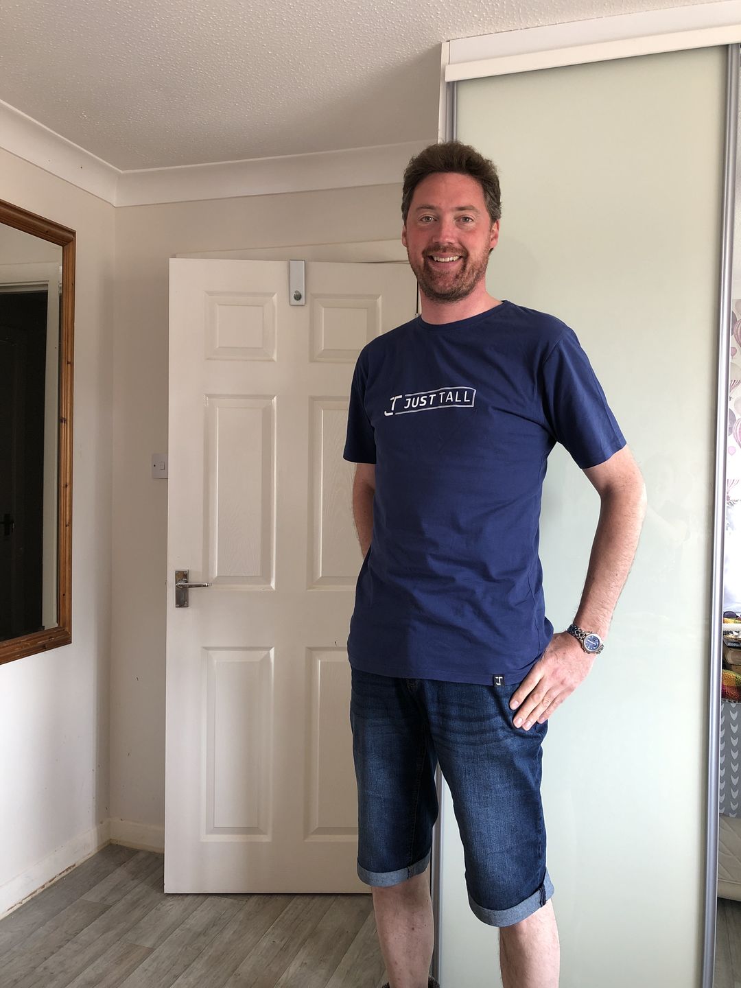 Customer photo review of Organic Tall T-shirt (Logotype)