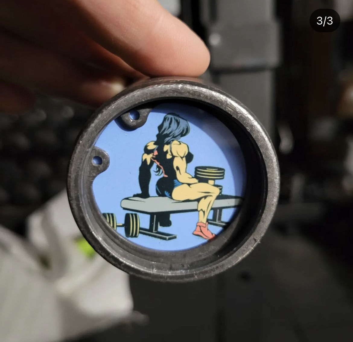 Customer photo review of The Real wonderWoman Barbell End Cap