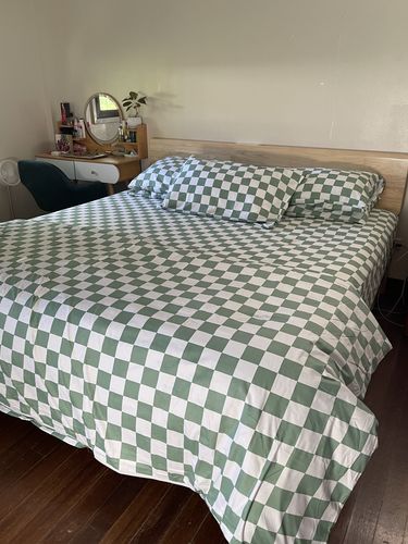 Customer photo review of CHECKERED PILLOWCASES