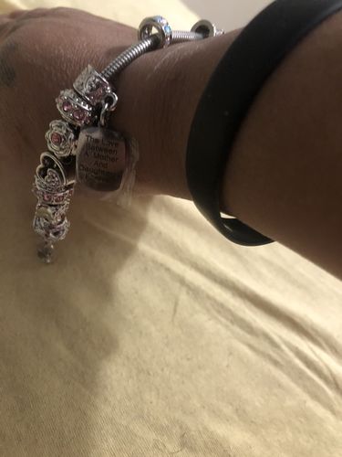 Customer photo review of Mother Daughter Eternal Love Bracelets