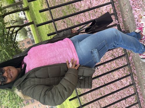 Customer photo review of Summer Butt Lift Jean Joggers 14168