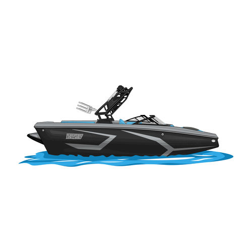 Customer photo review of Custom Digital Boat Artwork